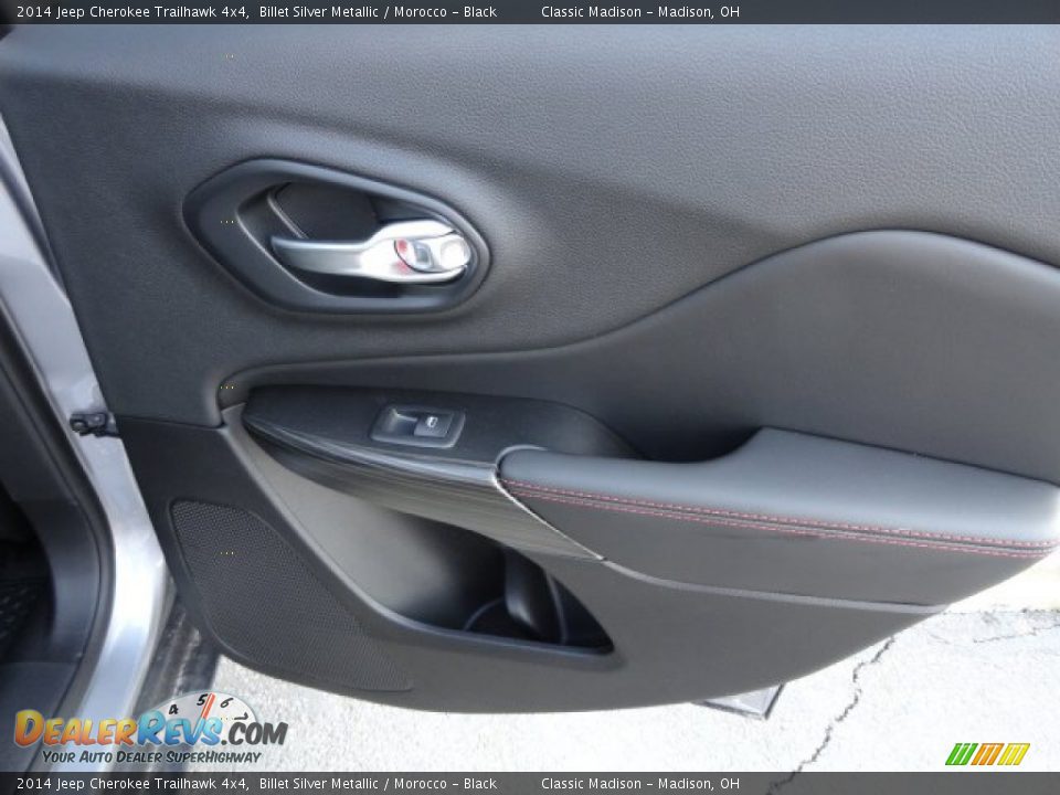 2014 Jeep Cherokee Trailhawk 4x4 Billet Silver Metallic / Morocco - Black Photo #12