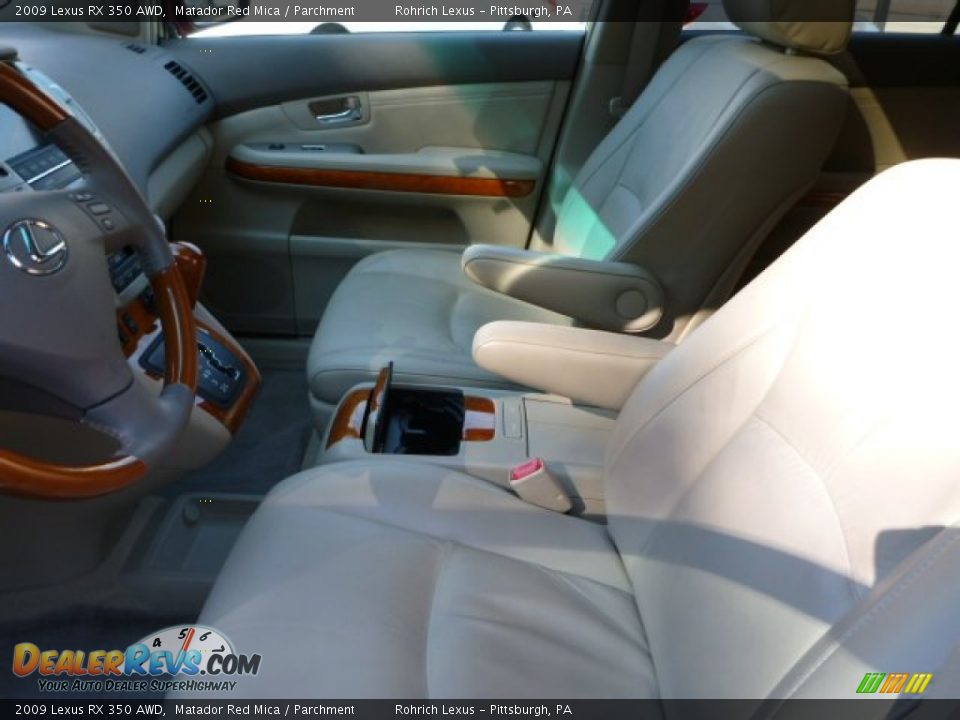 2009 Lexus RX 350 AWD Matador Red Mica / Parchment Photo #4