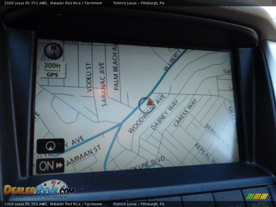 2009 Lexus RX 350 AWD Matador Red Mica / Parchment Photo #7