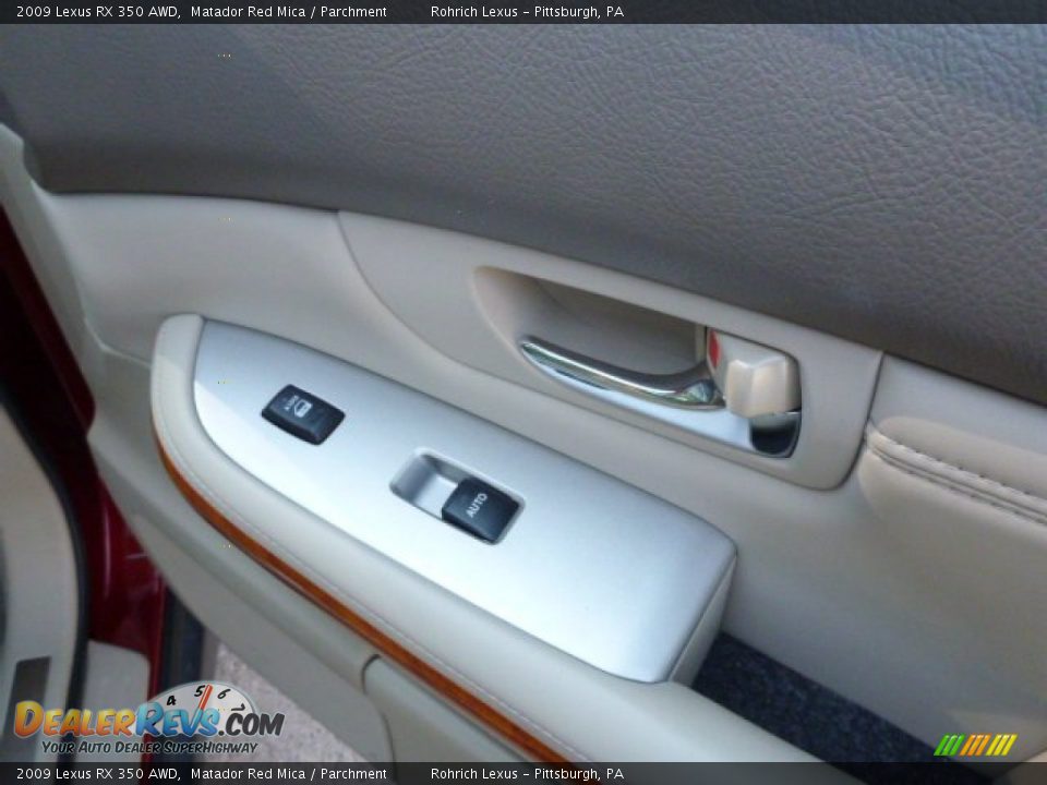 2009 Lexus RX 350 AWD Matador Red Mica / Parchment Photo #13