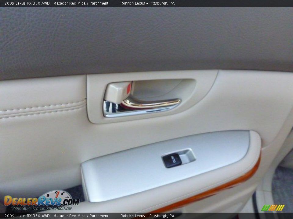 2009 Lexus RX 350 AWD Matador Red Mica / Parchment Photo #15