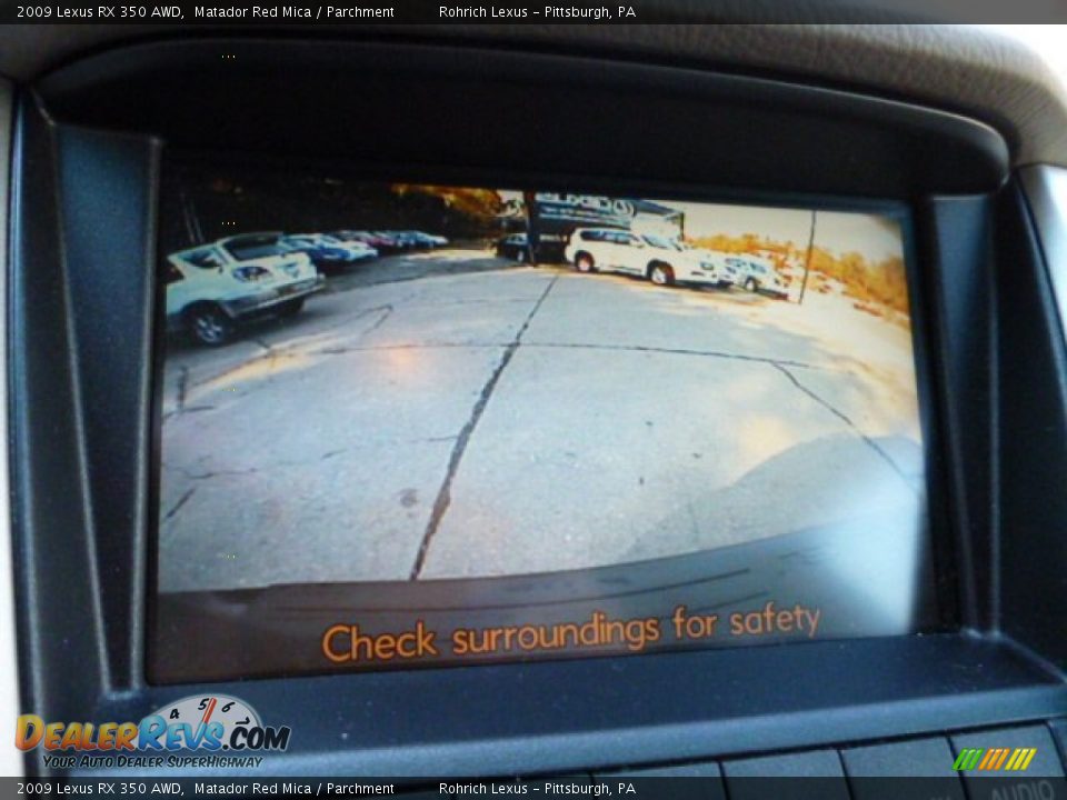 2009 Lexus RX 350 AWD Matador Red Mica / Parchment Photo #18
