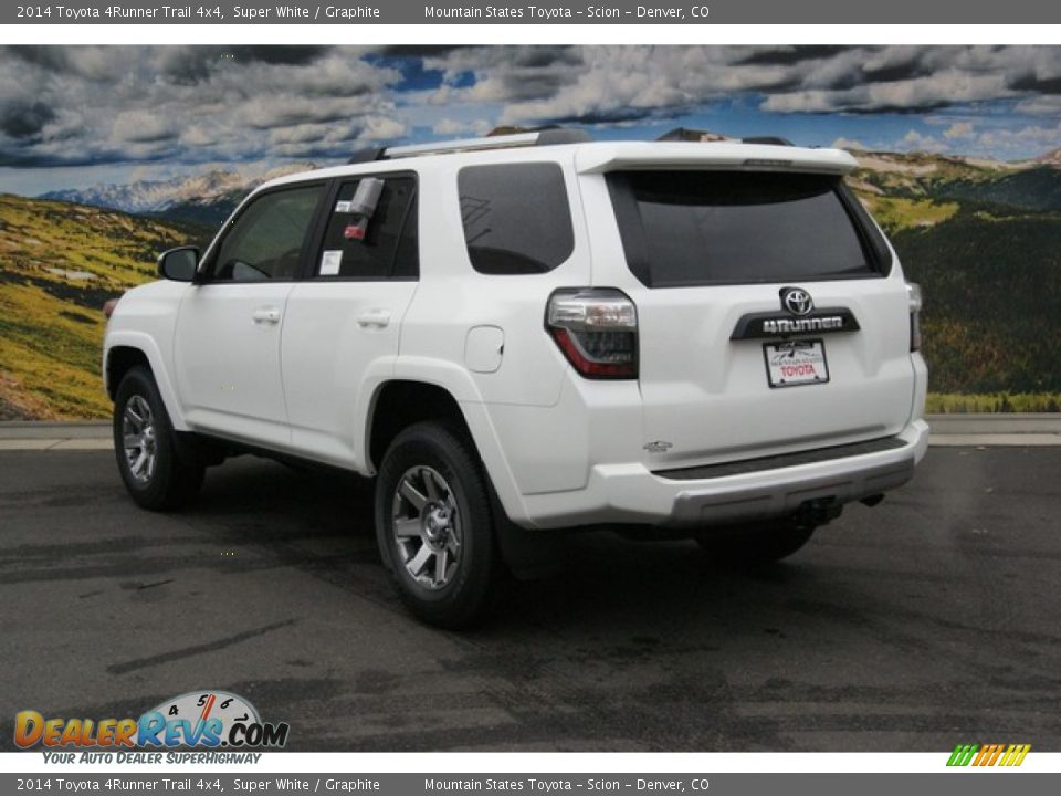 2014 Toyota 4Runner Trail 4x4 Super White / Graphite Photo #3