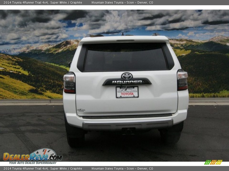2014 Toyota 4Runner Trail 4x4 Super White / Graphite Photo #4