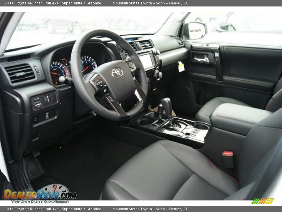 2014 Toyota 4Runner Trail 4x4 Super White / Graphite Photo #5