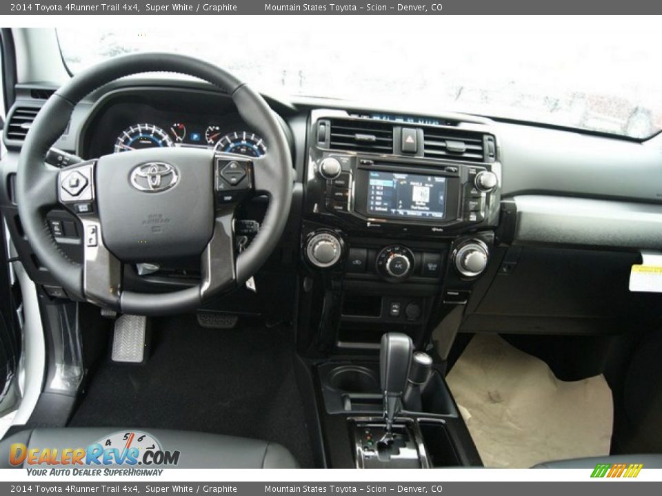 2014 Toyota 4Runner Trail 4x4 Super White / Graphite Photo #6