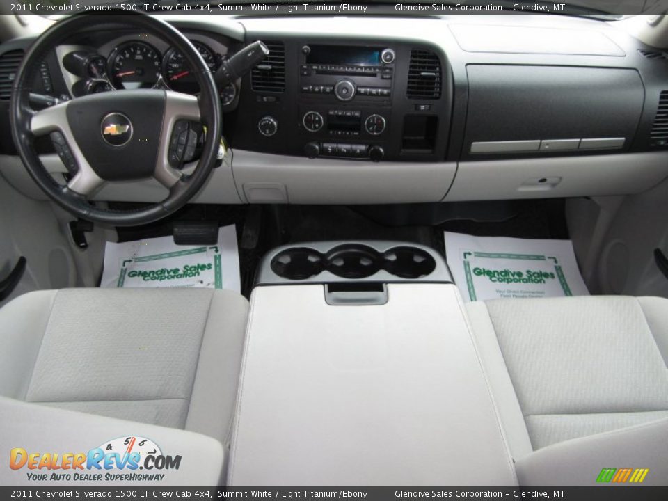 2011 Chevrolet Silverado 1500 LT Crew Cab 4x4 Summit White / Light Titanium/Ebony Photo #7