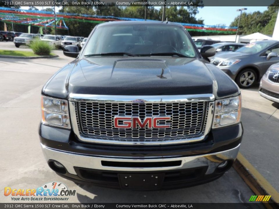 2012 GMC Sierra 1500 SLT Crew Cab Onyx Black / Ebony Photo #2