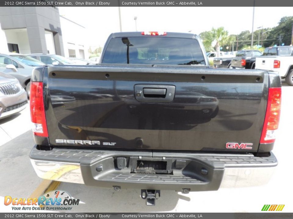 2012 GMC Sierra 1500 SLT Crew Cab Onyx Black / Ebony Photo #3