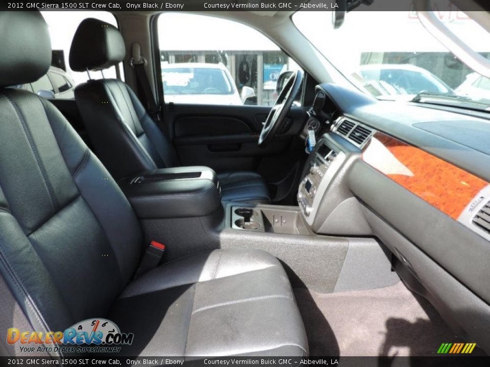 2012 GMC Sierra 1500 SLT Crew Cab Onyx Black / Ebony Photo #6
