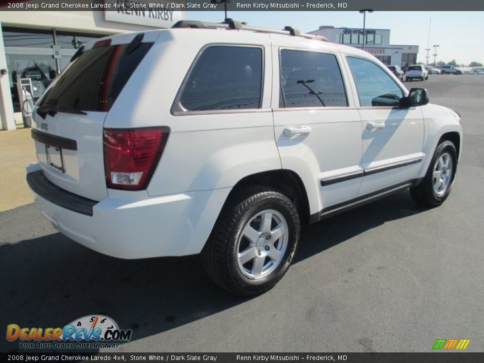 2008 Jeep Grand Cherokee Laredo 4x4 Stone White / Dark Slate Gray Photo #7
