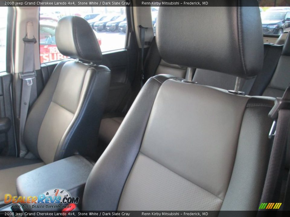 2008 Jeep Grand Cherokee Laredo 4x4 Stone White / Dark Slate Gray Photo #25