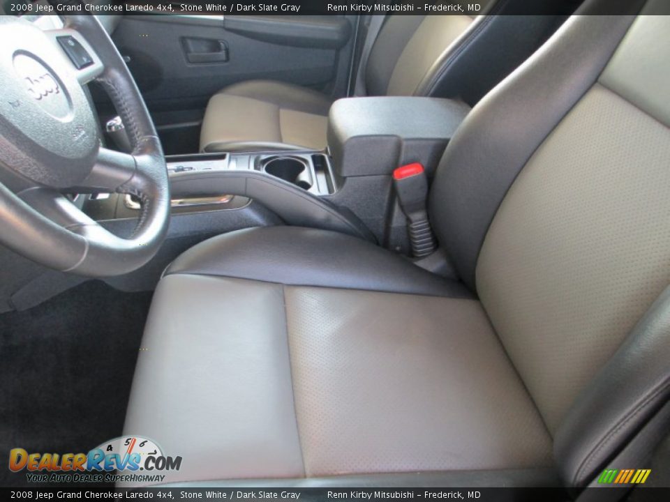 2008 Jeep Grand Cherokee Laredo 4x4 Stone White / Dark Slate Gray Photo #27