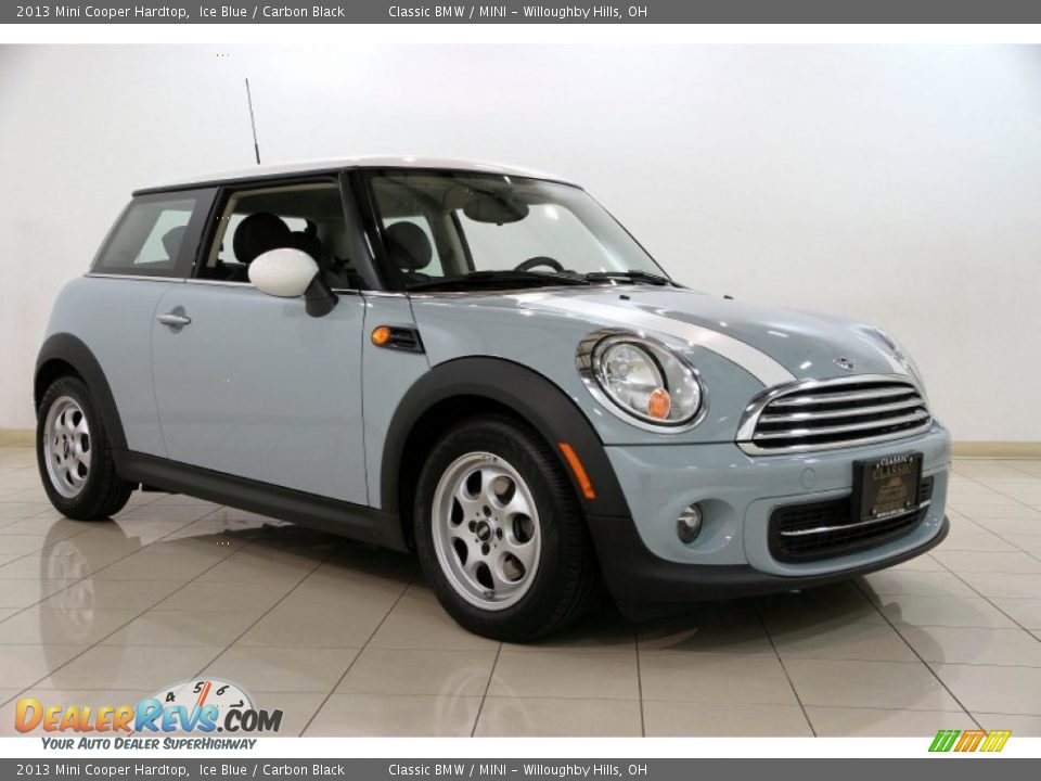 2013 Mini Cooper Hardtop Ice Blue / Carbon Black Photo #1