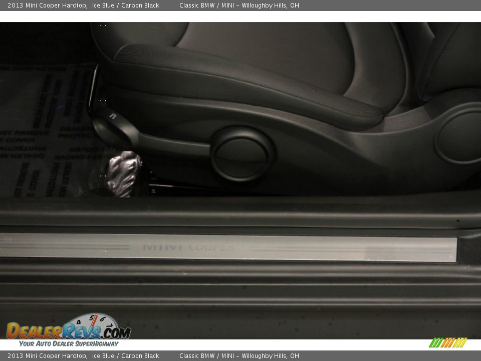 2013 Mini Cooper Hardtop Ice Blue / Carbon Black Photo #5