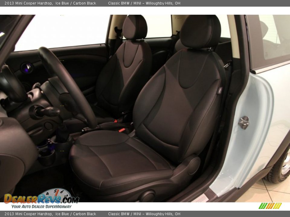 2013 Mini Cooper Hardtop Ice Blue / Carbon Black Photo #6