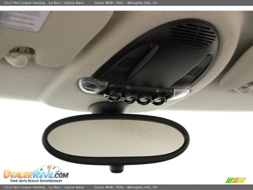 2013 Mini Cooper Hardtop Ice Blue / Carbon Black Photo #10