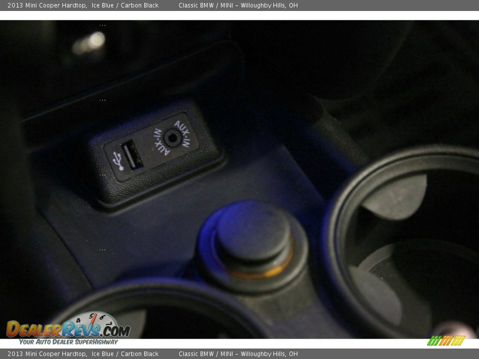 2013 Mini Cooper Hardtop Ice Blue / Carbon Black Photo #13