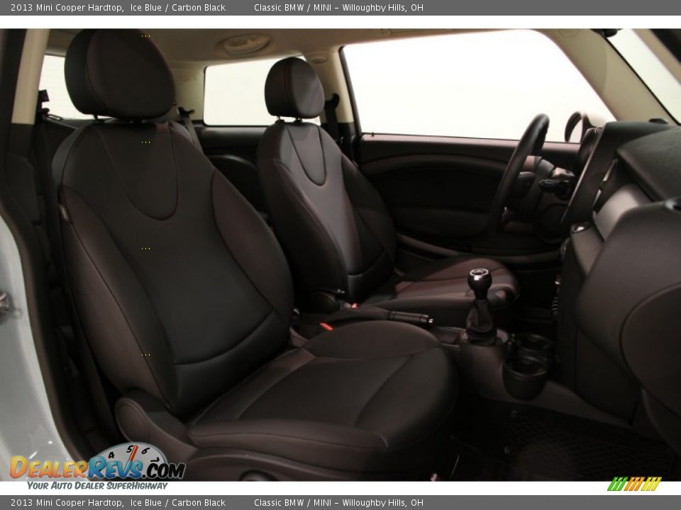 2013 Mini Cooper Hardtop Ice Blue / Carbon Black Photo #15