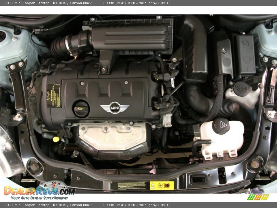 2013 Mini Cooper Hardtop Ice Blue / Carbon Black Photo #20