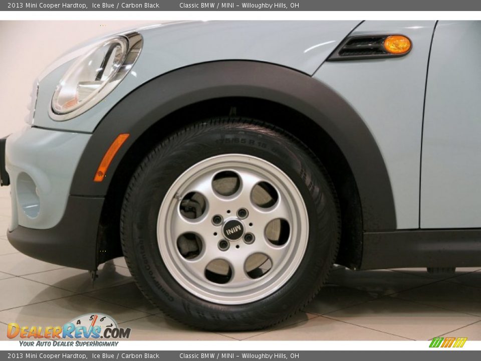 2013 Mini Cooper Hardtop Ice Blue / Carbon Black Photo #21