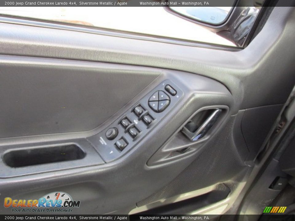 2000 Jeep Grand Cherokee Laredo 4x4 Silverstone Metallic / Agate Photo #10