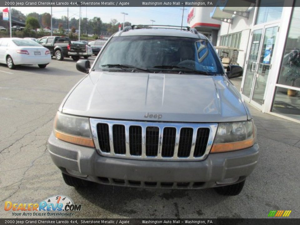 2000 Jeep Grand Cherokee Laredo 4x4 Silverstone Metallic / Agate Photo #14