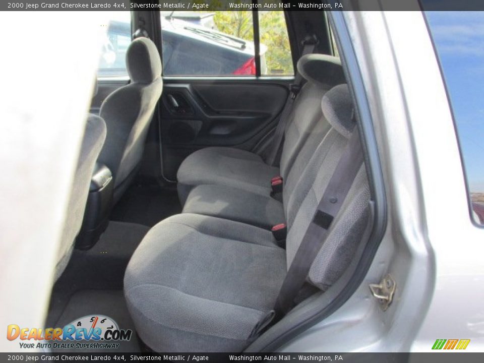 2000 Jeep Grand Cherokee Laredo 4x4 Silverstone Metallic / Agate Photo #26