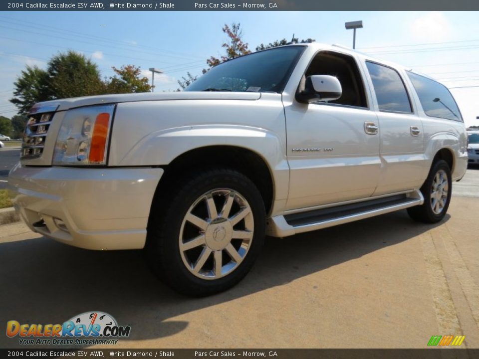 2004 Cadillac Escalade ESV AWD White Diamond / Shale Photo #1