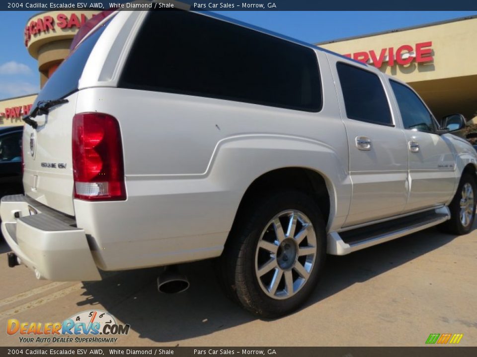 2004 Cadillac Escalade ESV AWD White Diamond / Shale Photo #3