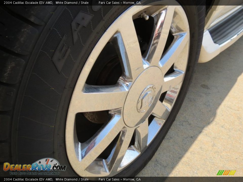 2004 Cadillac Escalade ESV AWD White Diamond / Shale Photo #5