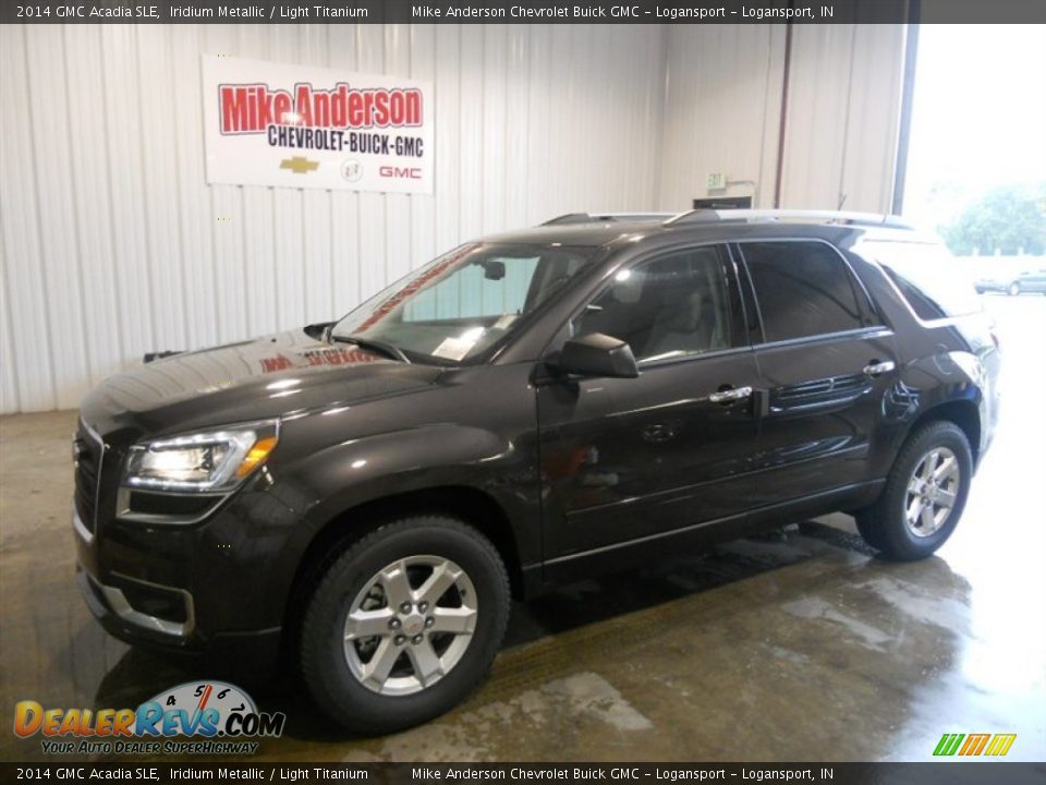 2014 GMC Acadia SLE Iridium Metallic / Light Titanium Photo #6