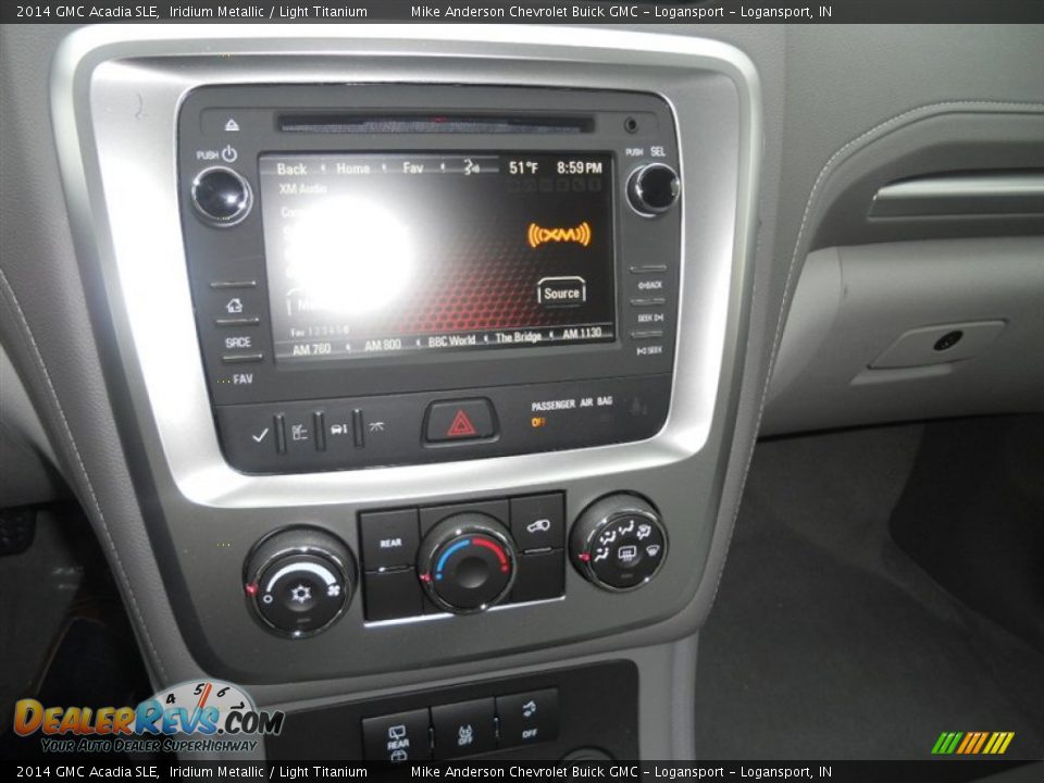 2014 GMC Acadia SLE Iridium Metallic / Light Titanium Photo #7