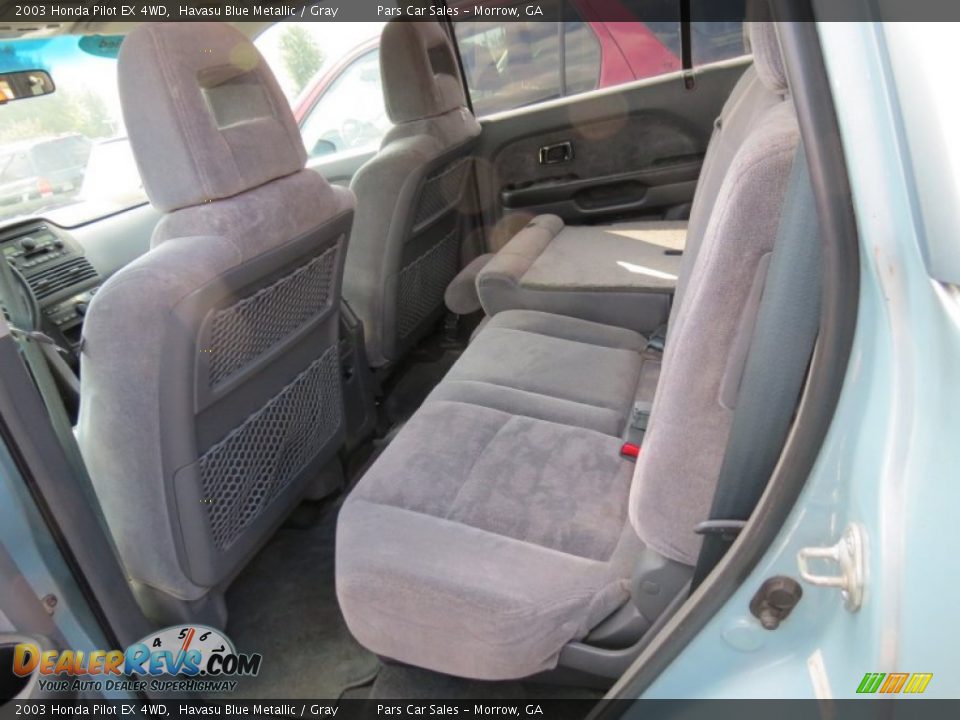 2003 Honda Pilot EX 4WD Havasu Blue Metallic / Gray Photo #8