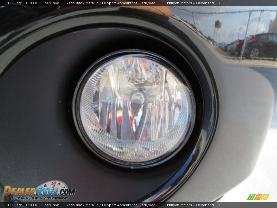 2013 Ford F150 FX2 SuperCrew Tuxedo Black Metallic / FX Sport Appearance Black/Red Photo #10