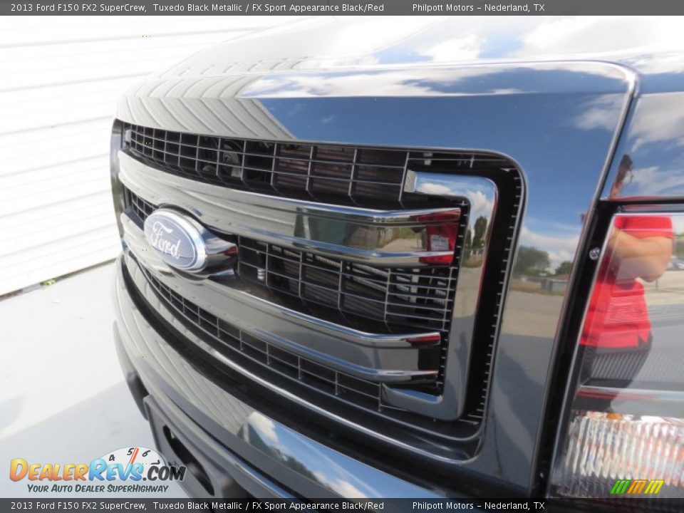 2013 Ford F150 FX2 SuperCrew Tuxedo Black Metallic / FX Sport Appearance Black/Red Photo #11