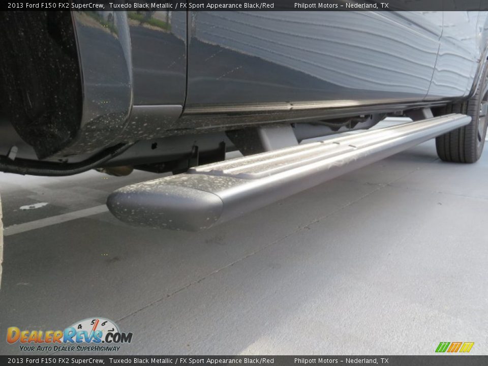 2013 Ford F150 FX2 SuperCrew Tuxedo Black Metallic / FX Sport Appearance Black/Red Photo #13