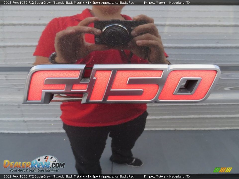 2013 Ford F150 FX2 SuperCrew Tuxedo Black Metallic / FX Sport Appearance Black/Red Photo #19
