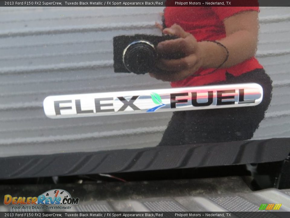 2013 Ford F150 FX2 SuperCrew Tuxedo Black Metallic / FX Sport Appearance Black/Red Photo #20