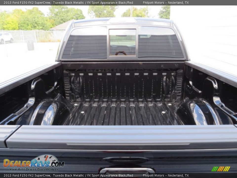 2013 Ford F150 FX2 SuperCrew Tuxedo Black Metallic / FX Sport Appearance Black/Red Photo #22