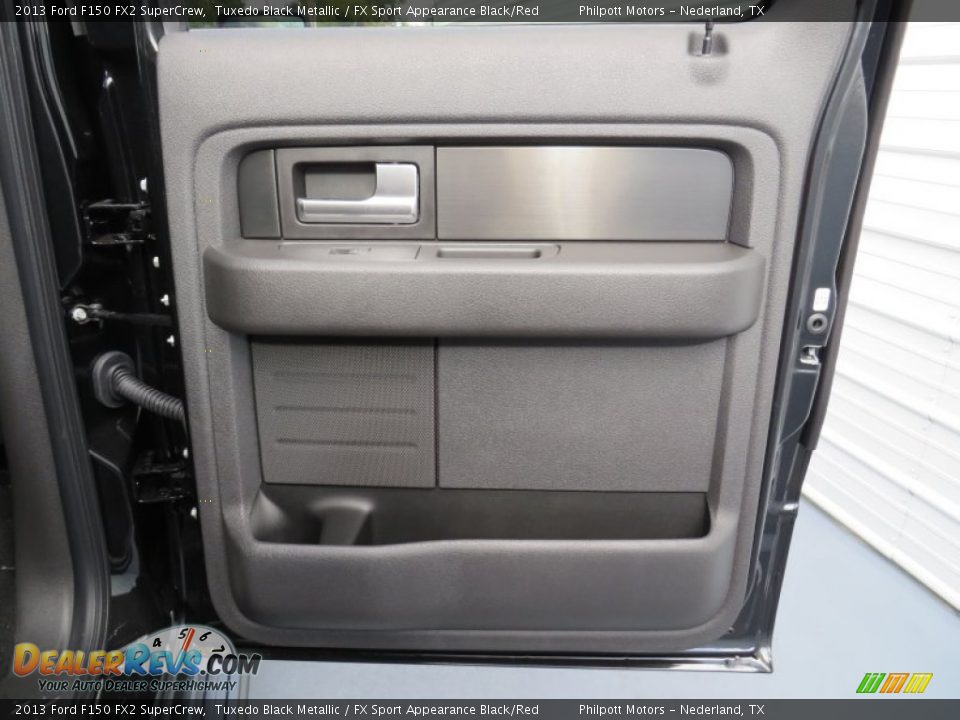 2013 Ford F150 FX2 SuperCrew Tuxedo Black Metallic / FX Sport Appearance Black/Red Photo #26