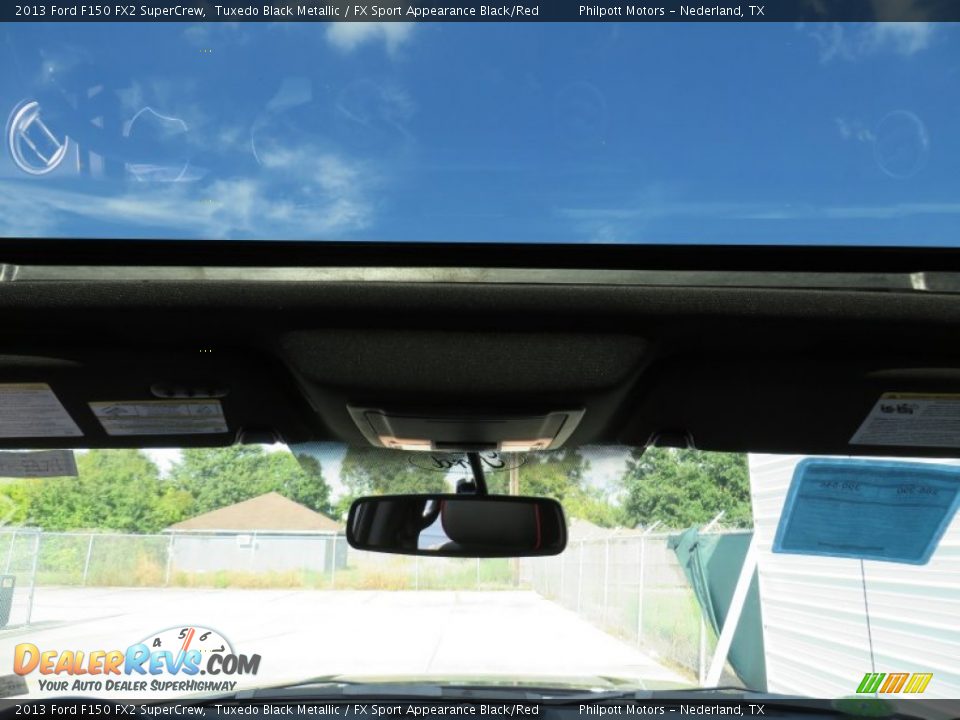 2013 Ford F150 FX2 SuperCrew Tuxedo Black Metallic / FX Sport Appearance Black/Red Photo #32