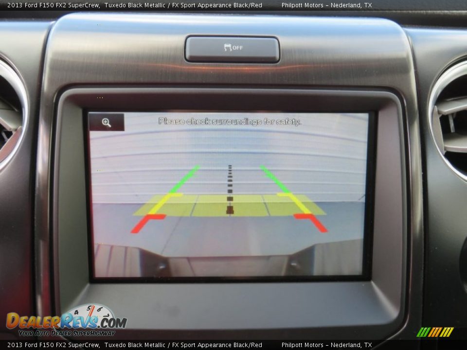 2013 Ford F150 FX2 SuperCrew Tuxedo Black Metallic / FX Sport Appearance Black/Red Photo #34