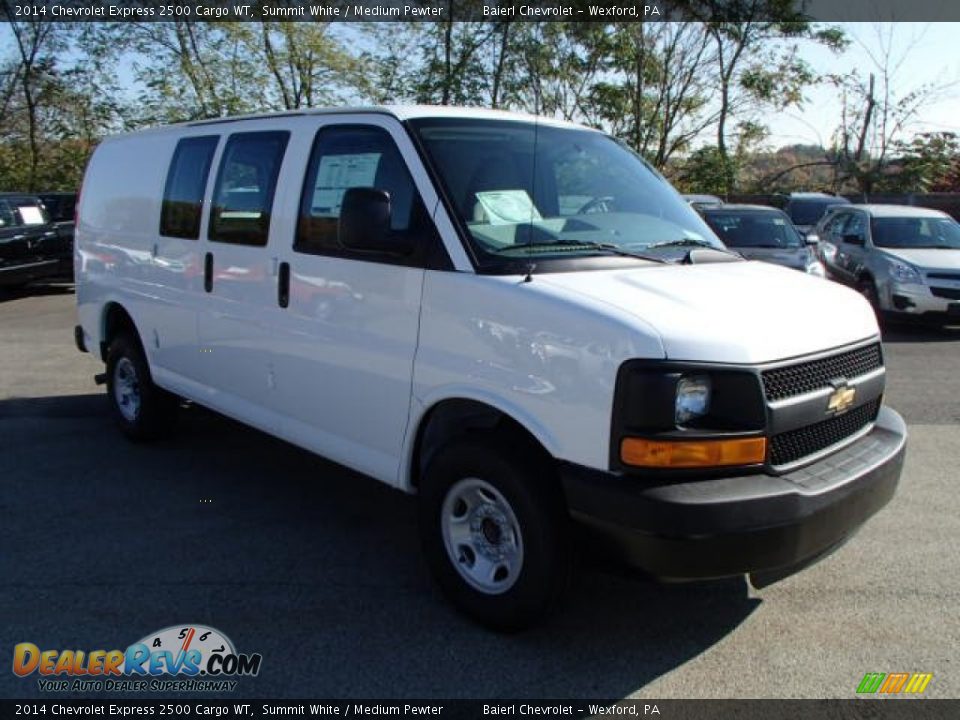 2014 Chevrolet Express 2500 Cargo WT Summit White / Medium Pewter Photo #4