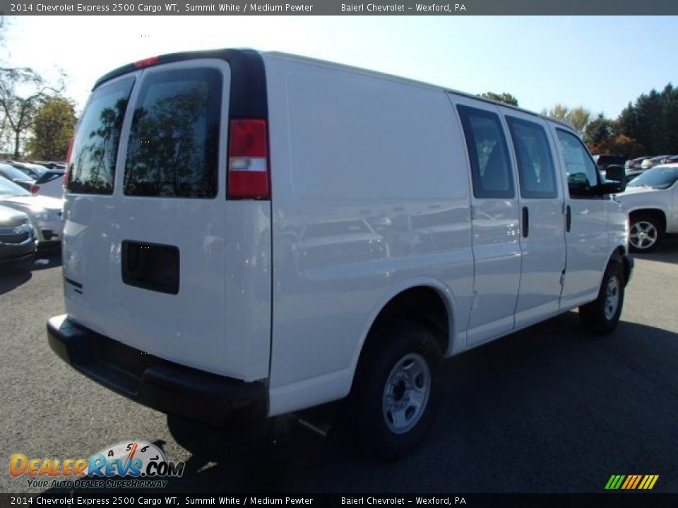 2014 Chevrolet Express 2500 Cargo WT Summit White / Medium Pewter Photo #6