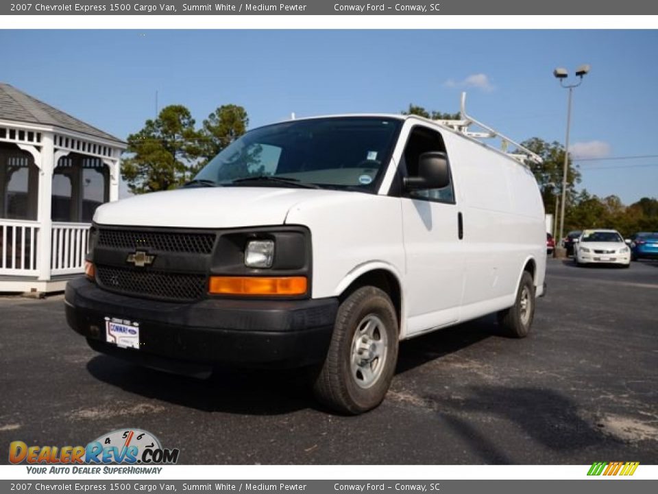 2007 Chevrolet Express 1500 Cargo Van Summit White / Medium Pewter Photo #1
