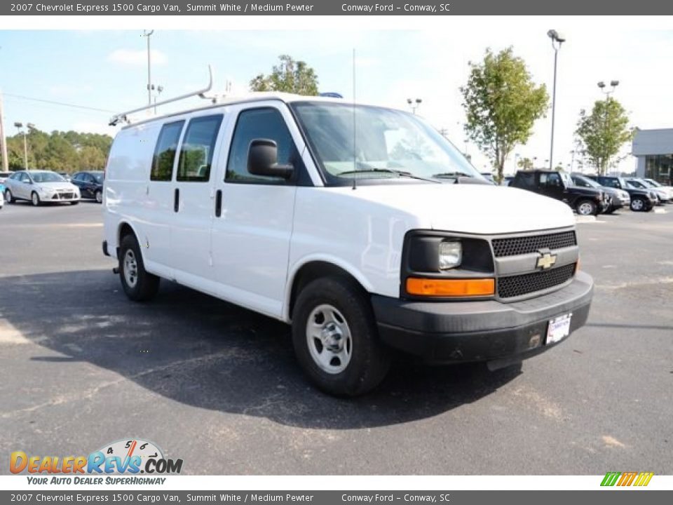 2007 Chevrolet Express 1500 Cargo Van Summit White / Medium Pewter Photo #3