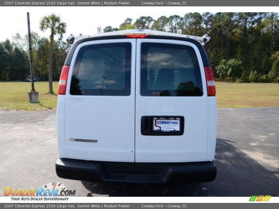 2007 Chevrolet Express 1500 Cargo Van Summit White / Medium Pewter Photo #6