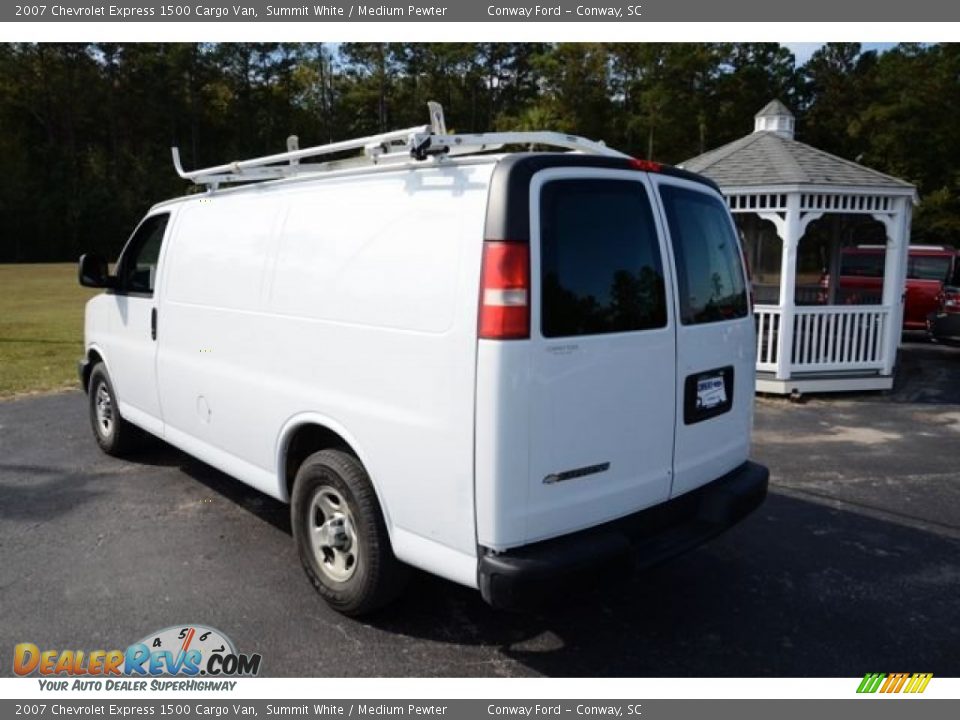 2007 Chevrolet Express 1500 Cargo Van Summit White / Medium Pewter Photo #7