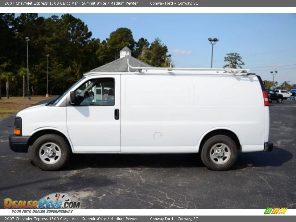 2007 Chevrolet Express 1500 Cargo Van Summit White / Medium Pewter Photo #8